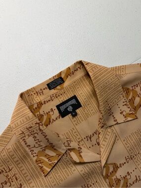 Vtg Rocawear Shirt Men Large Graphic AOP Short Sleeve Button Down Hip Hop Y2K